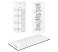 MOLERRI 12pcs 2025 Reading List Bookmark, Coloring Book Tracker & Rating Reading Log Funny Reading List Page Marker