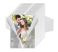 MOLERRI 200 Pack Bulk Transparent Paper Envelope Liners Pre-Folded Packaging, Invitation Covers for Wedding Cards,
