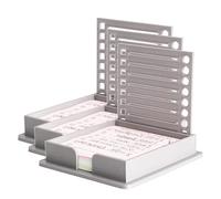 MOLERRI 3PCS Sticky Note Stencil Template withSticky Note Sticky Note Holder withStencil Sticky Note Line Stencil