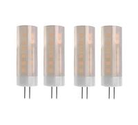 MOLERRI 4 Pcs G4 Bulbs 1400-1800k 12V Low Voltage Flame Lamp Atmosphere Decoration Holiday Bulb Chandelier Crystal Bulb AC/DC12V