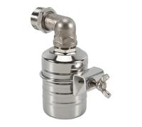 MOLERRI Float Valve,1/2 Inch to 3/4 Inch Water Float Valve,304 Stainless Steel Fully Automatic Water Level Control Float Valve