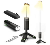 MOLERRI Outdoor Telescopic Camping Light 10000mAh Portable LED Work Light Magnet Tripod Base Tent Telescoping Camping Lantern