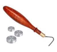 MOLERRI Pottery Trimming Tool Kit,L-Shape Tools+ Trimming Spinner Tool(30mm/38mm/45mm) for Potters Clay Artists