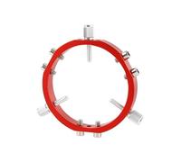 MOLERRI Star Finder Mount 3-Point Astrophotography Guide Locking Rings forTelescope Mount Finder Pointer 90mm Red