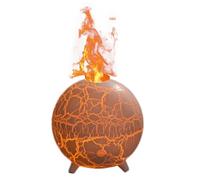 MOLERRI Ultrasonic Planet Air Humidifier Humidifier Flame Diffuser 200ML USB 7 Colors Flame Aromatherapy Diffuser Colorful Crack Flame B