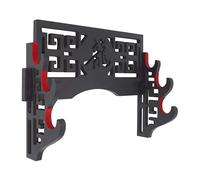 MOLERRI Velvet Protect Sword Wall Mount Sword Holder Display Stand with Felt Strips for Katana Wakizashi (3 Tier Dragon)