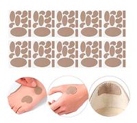 Moleskin Adhesive Pads, 10 Sheets Pre-Cut Flannel Adhesive Pad Anti-wear Heel Stickers Blister Prevention Pad for Protect Callus Blister from Rubbing on Shoes, Reduce Toe Hand Sore Spots Friction Pain