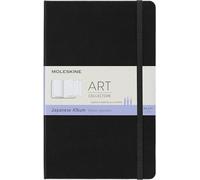 Moleskine 13 x 21 cm Large Art Collection Japanese Album Sketchbook with Hard Cover and Elastic Closure Paper Suitable for Pens, Pastels and Charcoal, Colour Black, 48 Pages