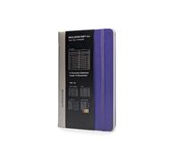 Moleskine 13 x 21 cm Large Pro Collection Professional Office Notebook, Paper Notepad for Memos and Work Notes Hard Cover, Colour Bright Purple, 240 Pages