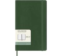 Moleskine 18 Monate Wochen Notizkalender 2026/2027, L/A5, 1 Wo = 1 Seite, rechts linierte Seite, weicher Einband, Myrtengrün