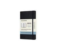 Moleskine - 18-Month Monthly Planner/Diary, Monthly Pocket Planner 2022, Monthly Planner with Hard Cover and Elastic Closure, Size Pocket 9 x 14 cm, Colour Black, 128 Pages