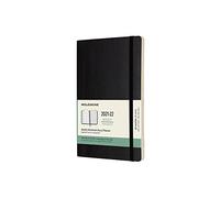 Moleskine - 18-Month Weekly Planner/Diary, Weekly Planner 2021/2022, Weekly Notebook with Soft Cover and Elastic Closure, Size Large 13 x 21 cm, Colour Black, 208 Pages