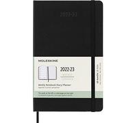 Moleskine 2023 18-Month Weekly Large Hardcover Notebook: Black - 8056598851076