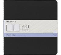 Moleskine 19 x 19 cm Square Size Art Collection Sketch Album, Sketchbook , Paper Suitable for Pens, Pencils, Charcoal, Colour Black, 88 Pages