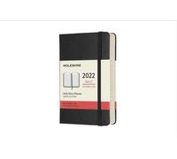 Moleskine - 2022 12-Month Daily Pocket Hardcover Notebook Black - Ha - P245z