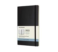 Moleskine - 2022 12-Month Monthly Large Softcover Notebook Black - P - K245z