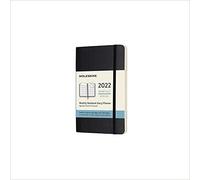 Moleskine 2022 12-Month Monthly Pocket Softcover Notebook: Bl... - 8056420855913