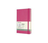 Moleskine Weekly Planner 2022, 12-Month Weekly Diary, Weekly Planner and Notebook, Hard Cover, Large Size 13 x 21 cm, Colour Bougainvillea Pink, 144 Pages