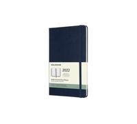 Moleskine - 2022 12-Month Weekly Large Hardcover Notebook Sapphire B - K245z