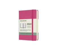 Moleskine 2022 12-Month Weekly Pocket Hardcover Notebook: Bougainvillea Pink