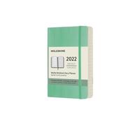 Moleskine - 2022 12-Month Weekly Pocket Softcover Notebook Ice Green - P245z