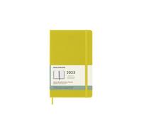 Moleskine Weekly Planner 2023, 12-Month Weekly Diary, Weekly Planner and Notebook, Hard Cover, Large Size 13 x 21 cm, Colour Hay Yellow