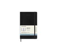 Moleskine Monthly Planner 2023, 18-Month Diary, Monthly Notebook with Soft Cover, Large Size 13 x 21 cm, Colour Black