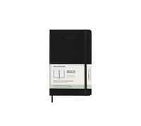 Moleskine - Weekly Horizontal Planner/Diary, Pocket Planner 18-Months 2022/2023, Weekly Planner with Hard Cover and Elastic Closure, Size Large 13 x 21 cm, Colour Black