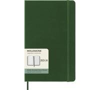 Moleskine 2023-2024 Weekly Planner, 18M, Large, Myrtle Green, Hard Cover (5 x 8.25)