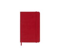 Moleskine Weekly Agenda with Space for Notes 12 Months 2024, Agenda 2024, Size Pocket 9x14 cm, Hard Cover and Elastic Closure, Colour Scarlet Red