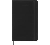 Moleskine Weekly Planner 2023-2024, 18-Month Horizontal Agenda, Weekly Diary with Hard Cover, Large Size 13 x 21 cm, Colour Black
