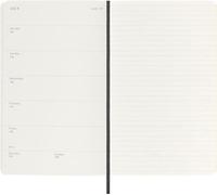 Moleskine 2025 12-Month Weekly Large Softcover Notebook: Black