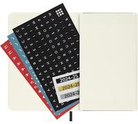 Moleskine 2025 18-Month Weekly Pocket Softcover Notebook: Black