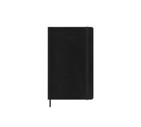 Moleskine Daily Planner, Daily Agenda 2026 12 Months, With Soft Cover and Elastic Closure, Large Format 13x21, Black Color