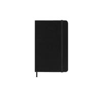 Moleskine Daily Planner, Daily Agenda 2026 12 Months, With Hard Cover and Elastic Closure, Pocket Size 9x14, Black Color
