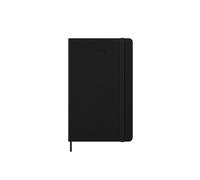 Moleskine Weekly Planner, Horizontal Weekly Agenda 2026 12 Months, With Hard Cover and Elastic Closure, Large Format 13x21, Black Color