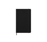 Moleskine Weekly Planner, Vertical Weekly Agenda 2026 12 Months, Hard Cover and Elastic Closure, Black Color, Large Size 13x21 cm