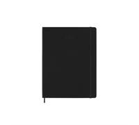 Moleskine Weekly Planner, 2026 Weekly Agenda 12 Months With Space For Notes, With Hard Cover and Elastic Closure, XL Size 19x25, Black Color