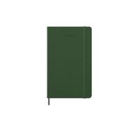 Moleskine Daily Planner, Daily Agenda 2026 12 Months, With Hard Cover and Elastic Closure, Large Format 13x21, Green Color