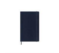 Moleskine Daily Planner, Daily Agenda 2026 12 Months, With Soft Cover and Elastic Closure, Large Format 13x21, Blue Color