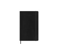 Moleskine Weekly Planner, 2026 Weekly Agenda 12 Months With Space For Notes, With Soft Cover and Elastic Closure, Large Format 13x21, Black Color