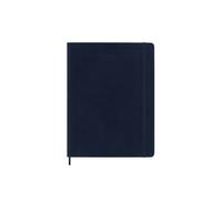 Moleskine Weekly Planner, 2026 Weekly Agenda 12 Months With Space For Notes, With Soft Cover and Elastic Closure, Colour Blue, XL Format 19 x 25 cm