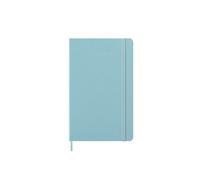 Moleskine Weekly Planner 2025-2026, 18-Month Weekly Planner With Note Space, Hard Cover and Elastic Closure, Large 13 x 21 cm, Colour Aquamarine