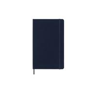 Moleskine Weekly Planner 2025-2026, 18-Month Weekly Planner with Note Space, Hard Cover and Elastic Closure, Large 13 x 21 cm, Sapphire Blue Color