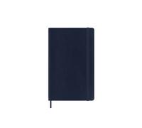 Moleskine Weekly Planner 2025-2026, 18-Month Weekly Planner with Note Space, Soft Cover and Elastic Closure, Large 13 x 21 cm, Sapphire Blue Color