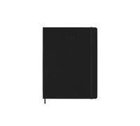 Moleskine Weekly Planner, Vertical Pro Weekly Agenda 12 Months 2025, Hard Cover and Elastic Closure, Black Color, Extra Large Size 19x25 cm