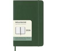Moleskine 2026 Weekly 12M Diary/Planner Green Pocket Hardcover