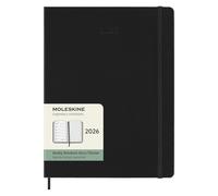 Moleskine 2026 Weekly Diary Planner Size Extra Large Soft Cover Black (19x25 cm)