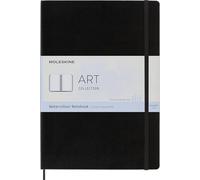 Moleskine Art A4 Watercolour Notebook: Black - 8058647626758