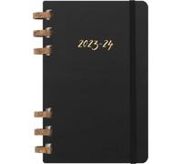 Moleskine Academic Monthly Planner 2023 -2024, 12-Month Weekly and Monthly Diary, University Agenda with Hard Cover, Size Large 15 x 21 cm, Black